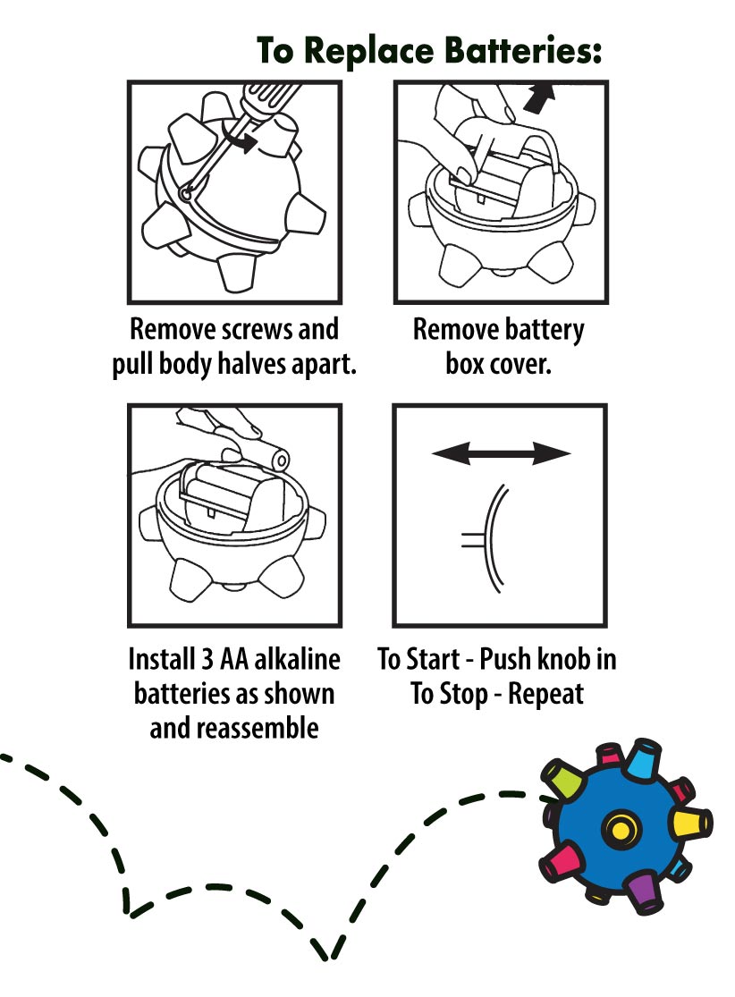 BumbleBall Replace Batteries